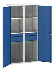 Verso 1050x550x2000H Partition Cupboard 4 Drawer 4 Shelf Bott Verso Basic Tool Cupboards Cupboard with shelves 58/16926582.11 Verso 1050x550x2000H Kitted Partn Cupd.jpg